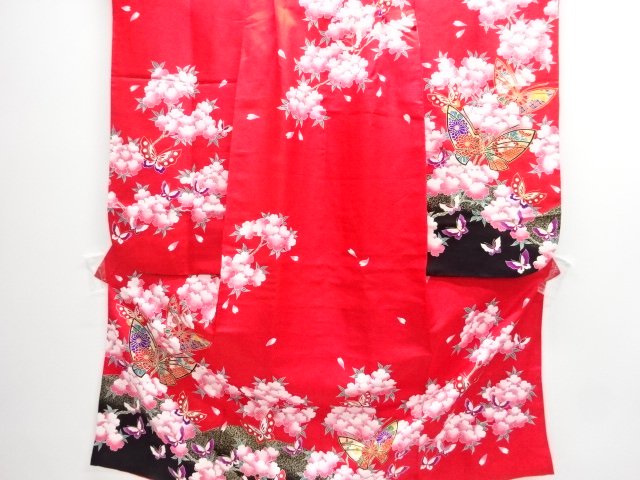 JAPANESE KIMONO / FOR KIDS / SAKURA & BUTTERFLY